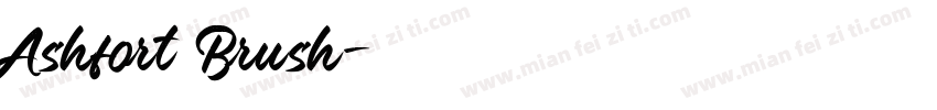 Ashfort Brush字体转换